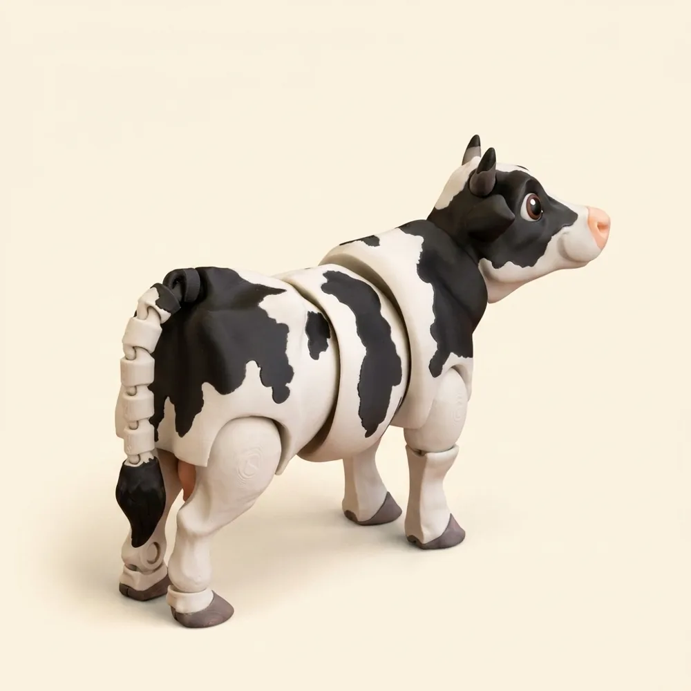 Clover the dairy cow Flexi Toy