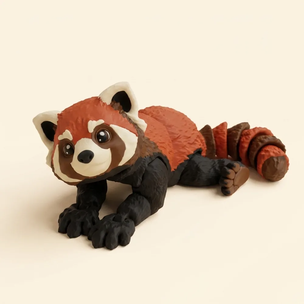 Pom the red panda Flexi Toy