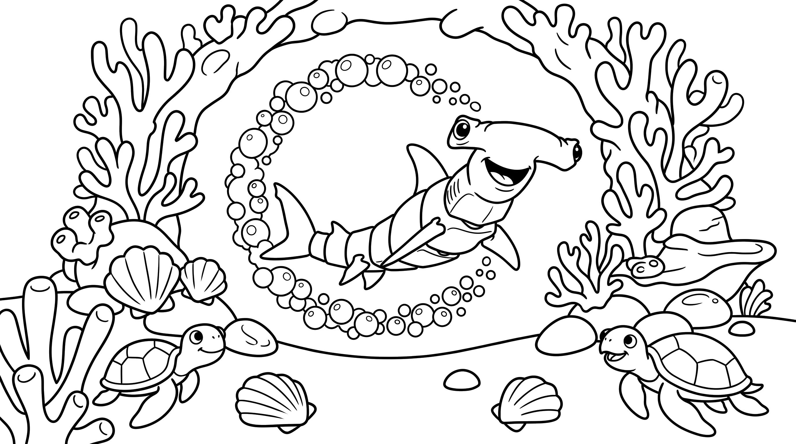 Finn's Reef Loop-the-Loop coloring page