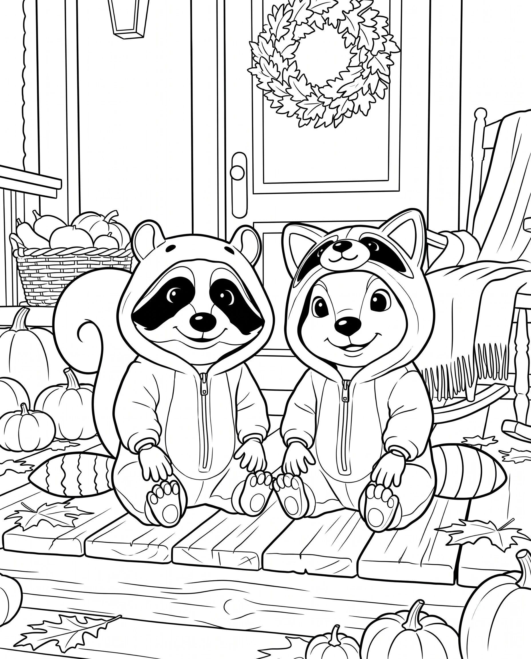 Oodle and Loo swap costumes outline