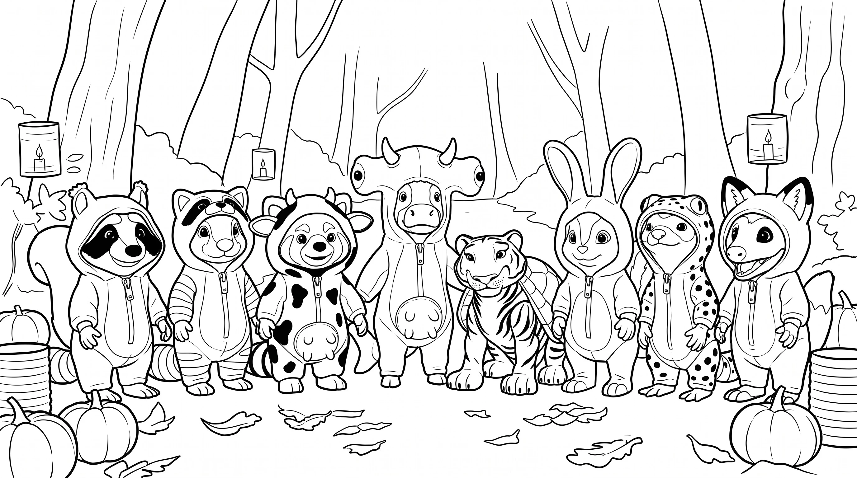 The costume swap parade outline
