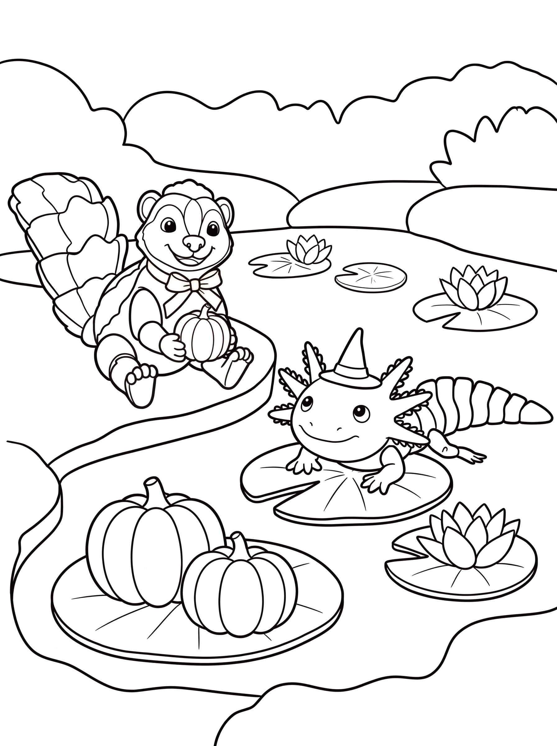 Pearl's pumpkin pond outline