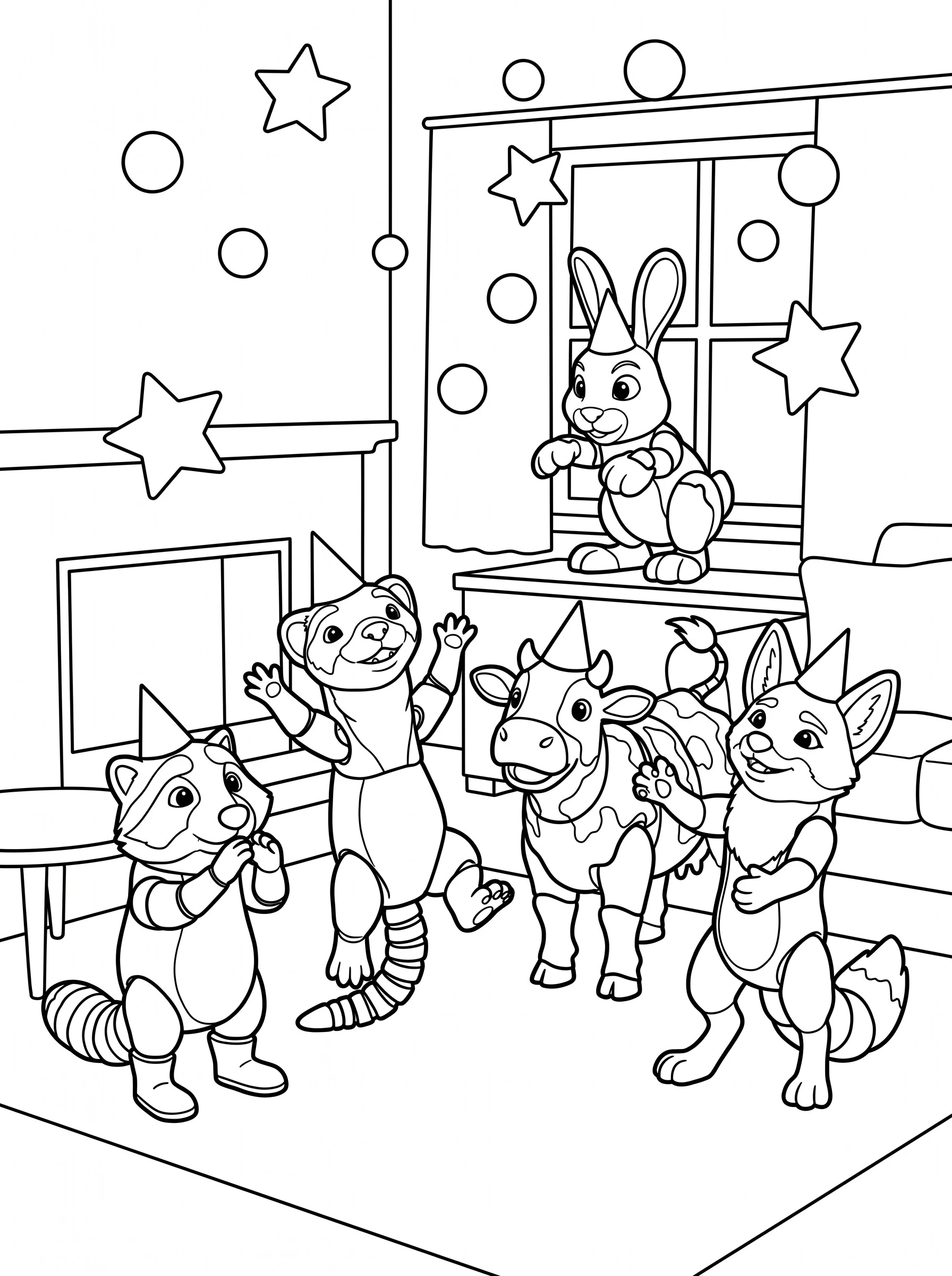 Cozy Countdown coloring page