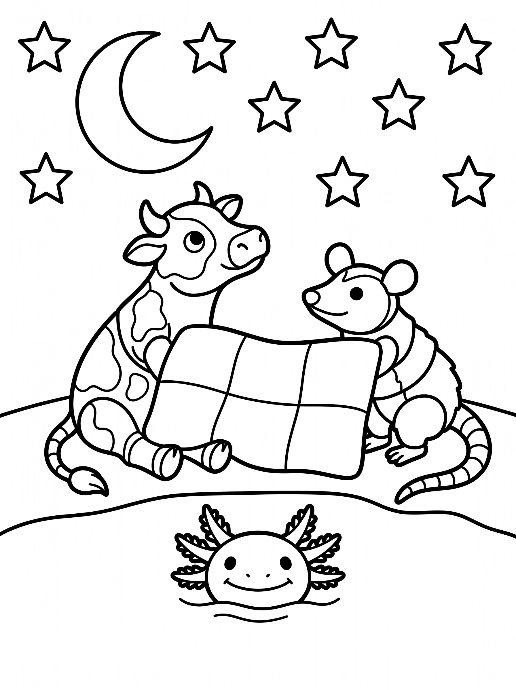 Last Starry Night coloring page