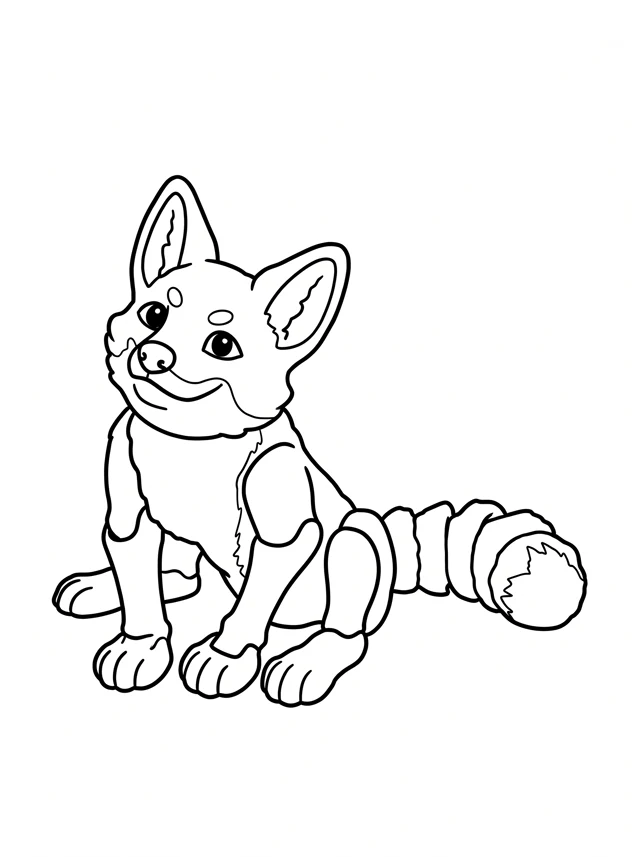 Rue coloring page