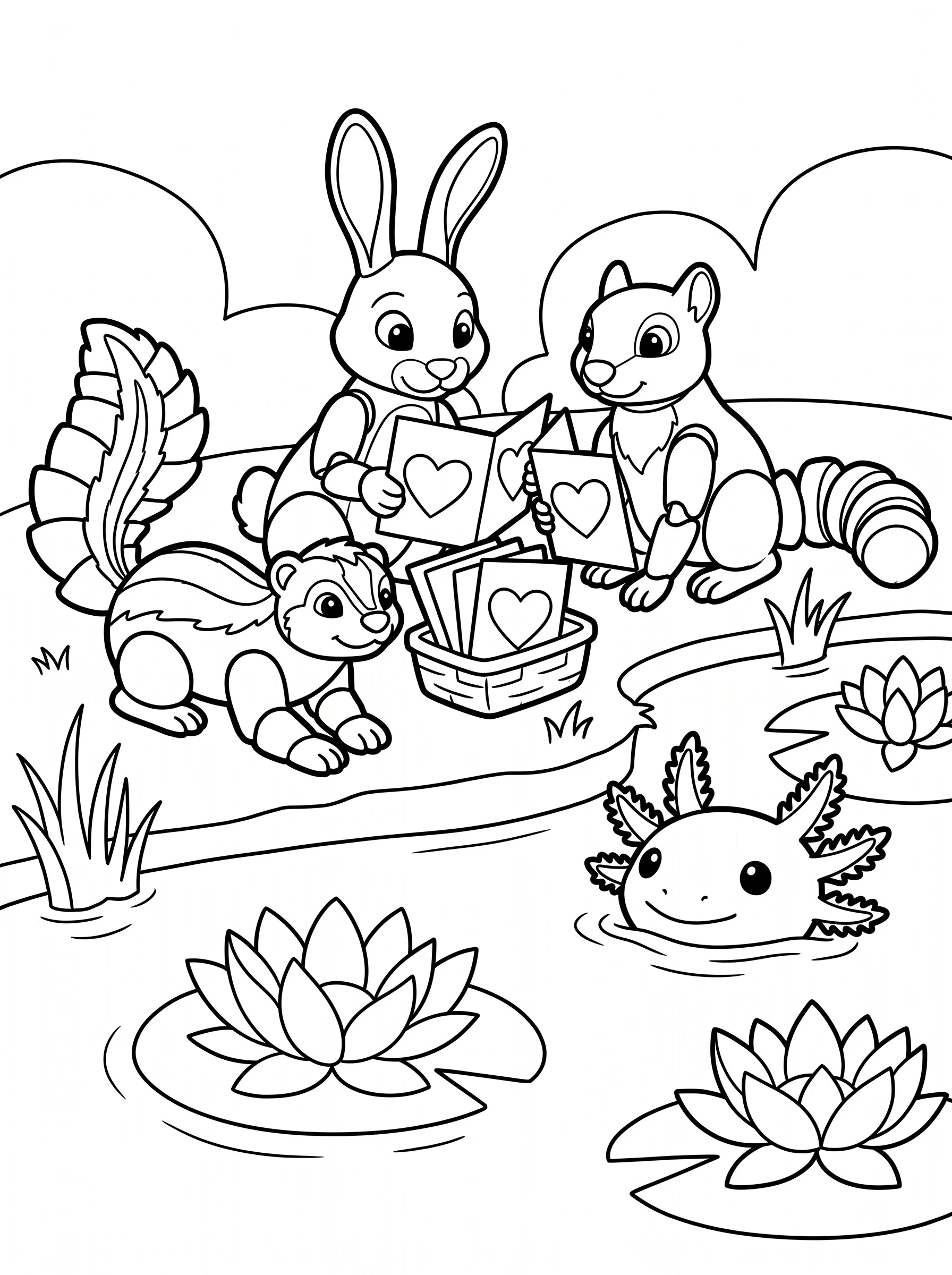 Friendship Cards coloring page